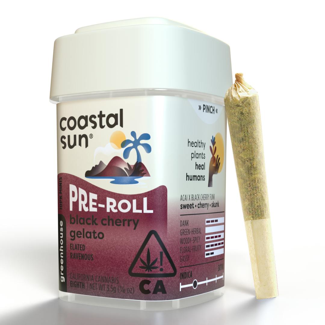 Black Cherry Gelato Greenhouse 0.35g Pre-Roll 10pk 3.5g