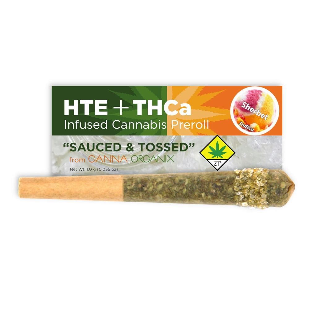 Sunset Sherbet | Sauced n Tossed | Infused Pre Roll | 1g