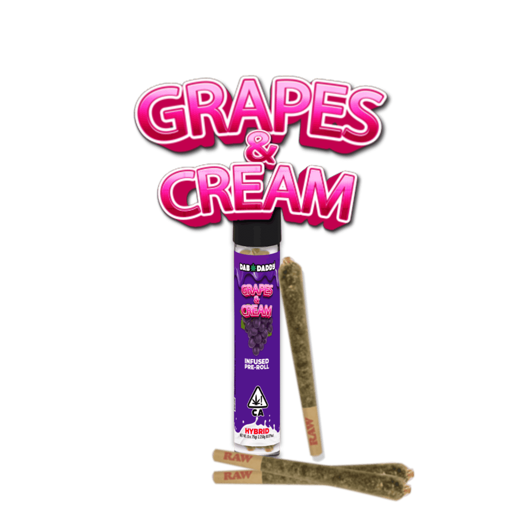 Grapes and Cream Infused Pre-Rolls Dab Daddy® (3 x .75g) 2.25g