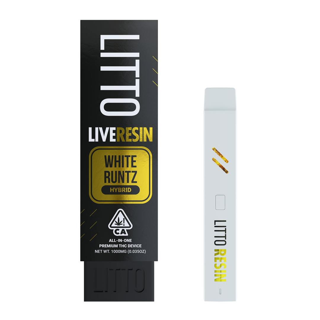 LITTO - White Runtz - Live Resin All-In-One - Hybrid - 1G