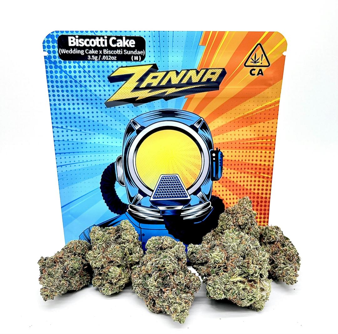 Biscotti Cake 3.5g Premium Flower Packaged Mylar