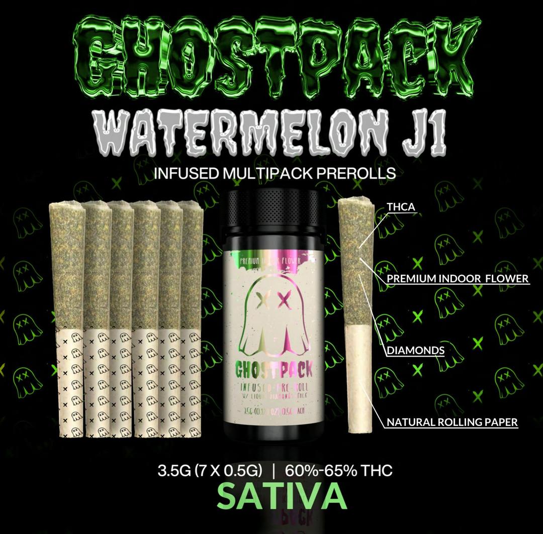Watermelon J1 - Infused Pre Rolls 3.5G (7 X 0.5G)