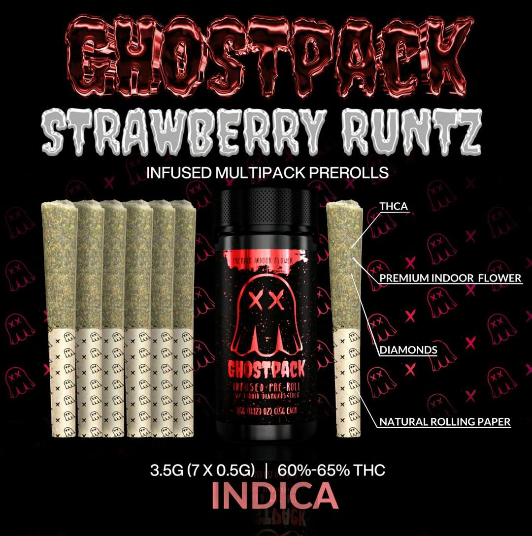 Strawberry Runtz- Infused Pre Rolls 3.5G (7 X 0.5G)