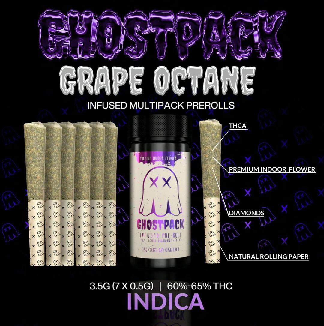 Grape Octane - Infused Pre Rolls 3.5G (7 X 0.5G)