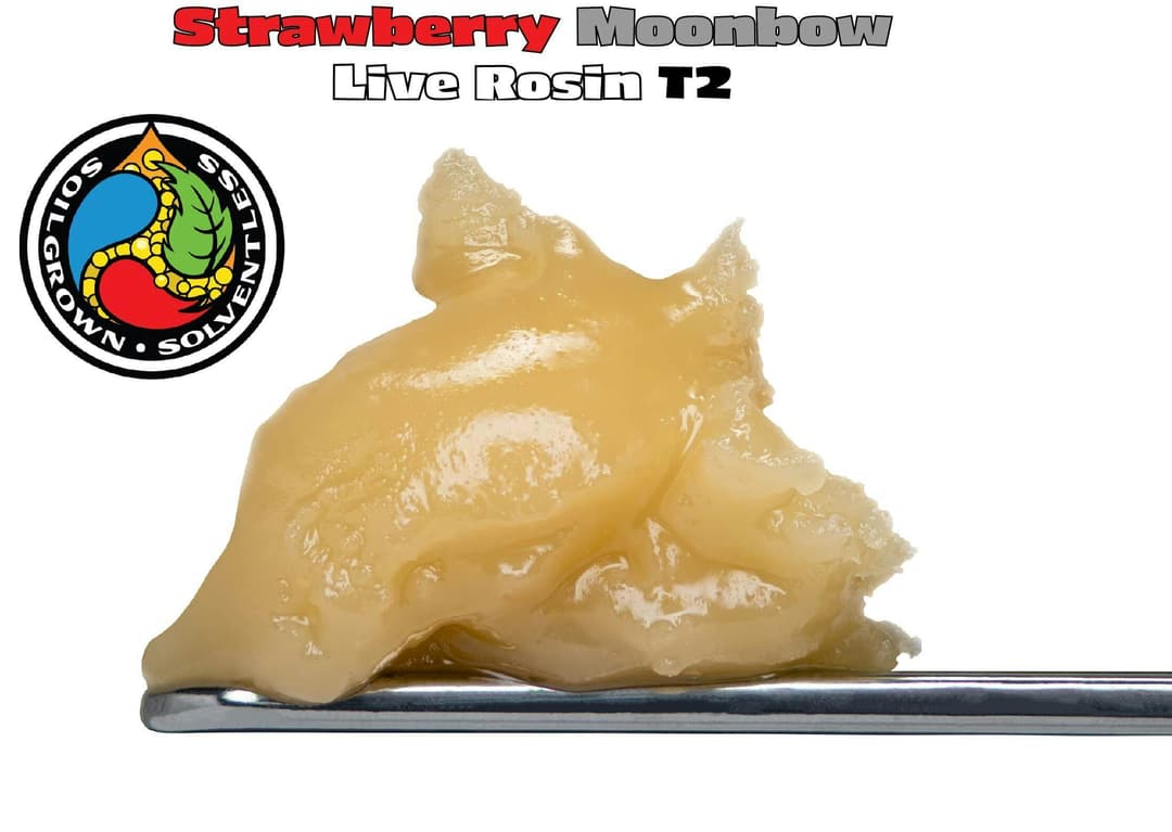1g Strawberry Moonbow Live Rosin T2