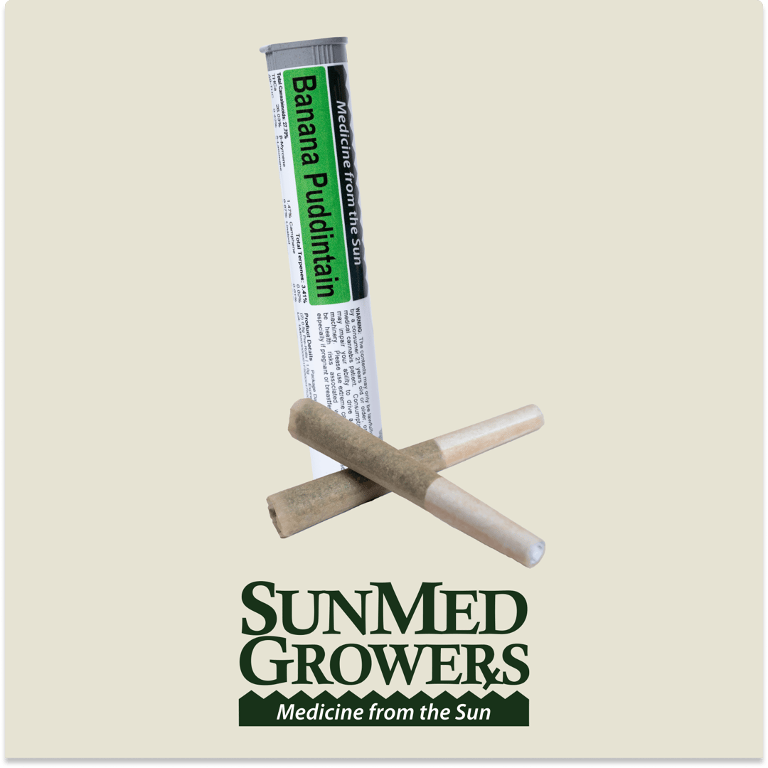 Banana Puddintain Pre Roll 0.5g/2 Pack