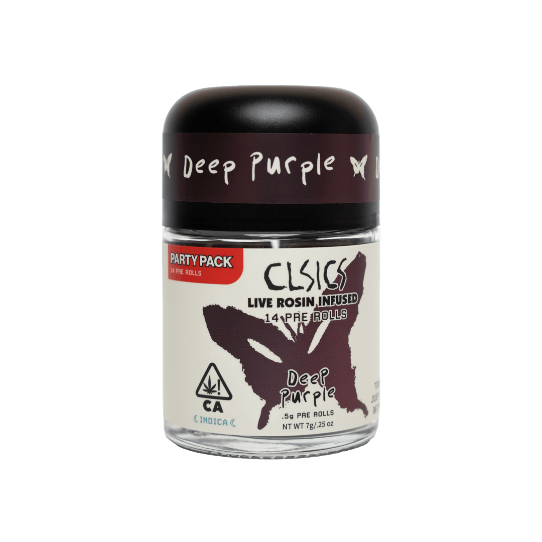 Deep Purple - 14Pk .5g Rosin Infused Pre Rolls PARTY PACK