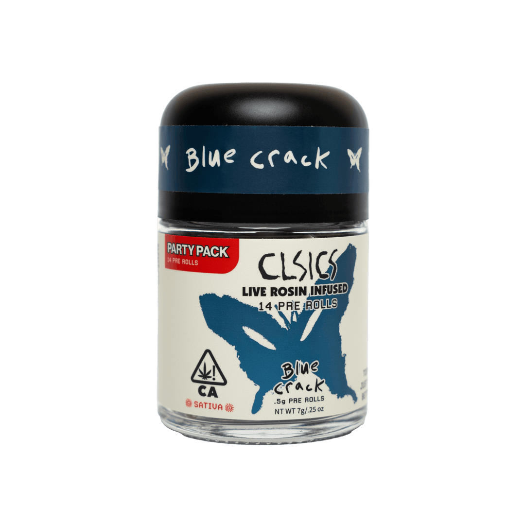 Blue Crack - 14Pk .5g Rosin Infused Pre Rolls PARTY PACK
