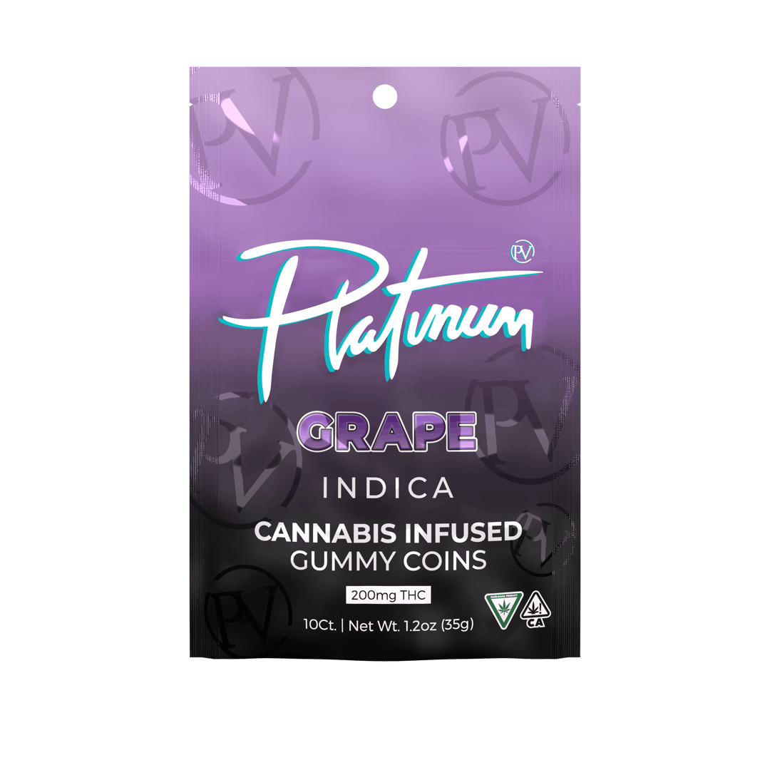 Platinum Vape 200mg Gummies - Grape (Indica)