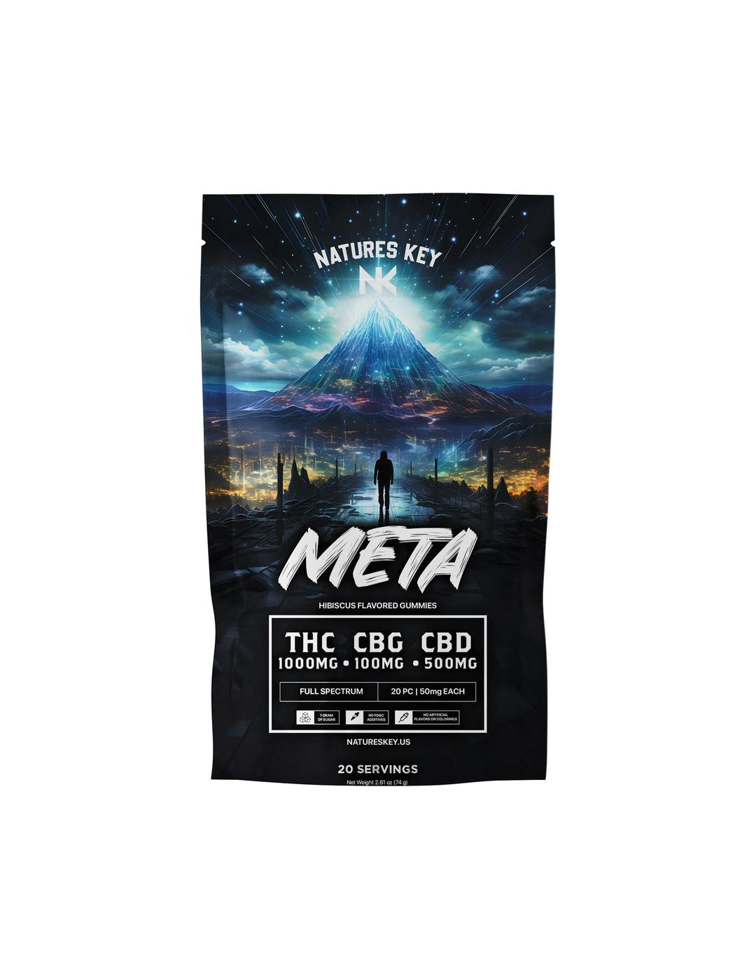 Meta Dose | 1000MG THC | 500MG CBD | 100MG CBG | Hibiscus |