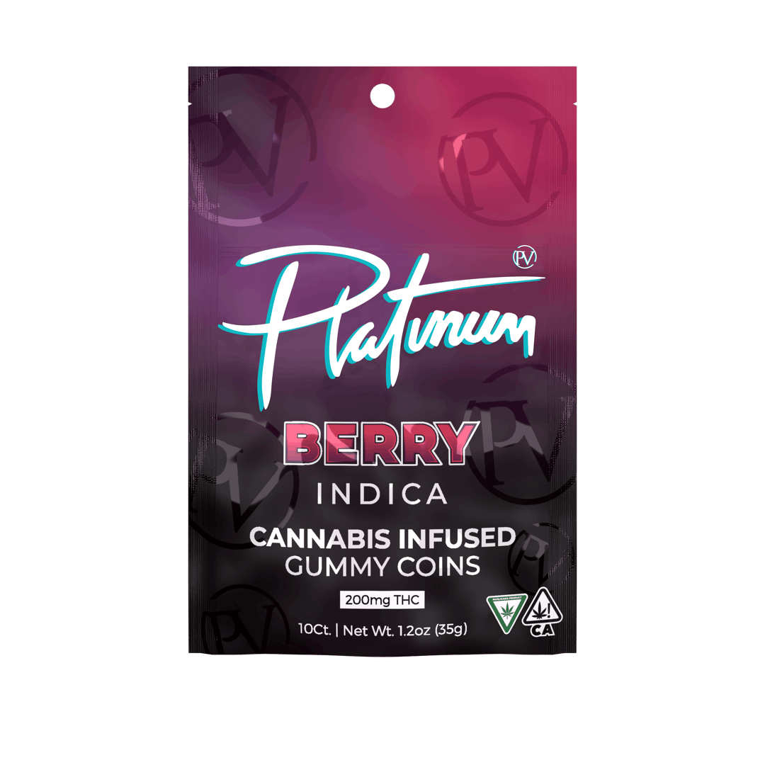 Platinum Vape 200mg Gummies - Berry (Indica)