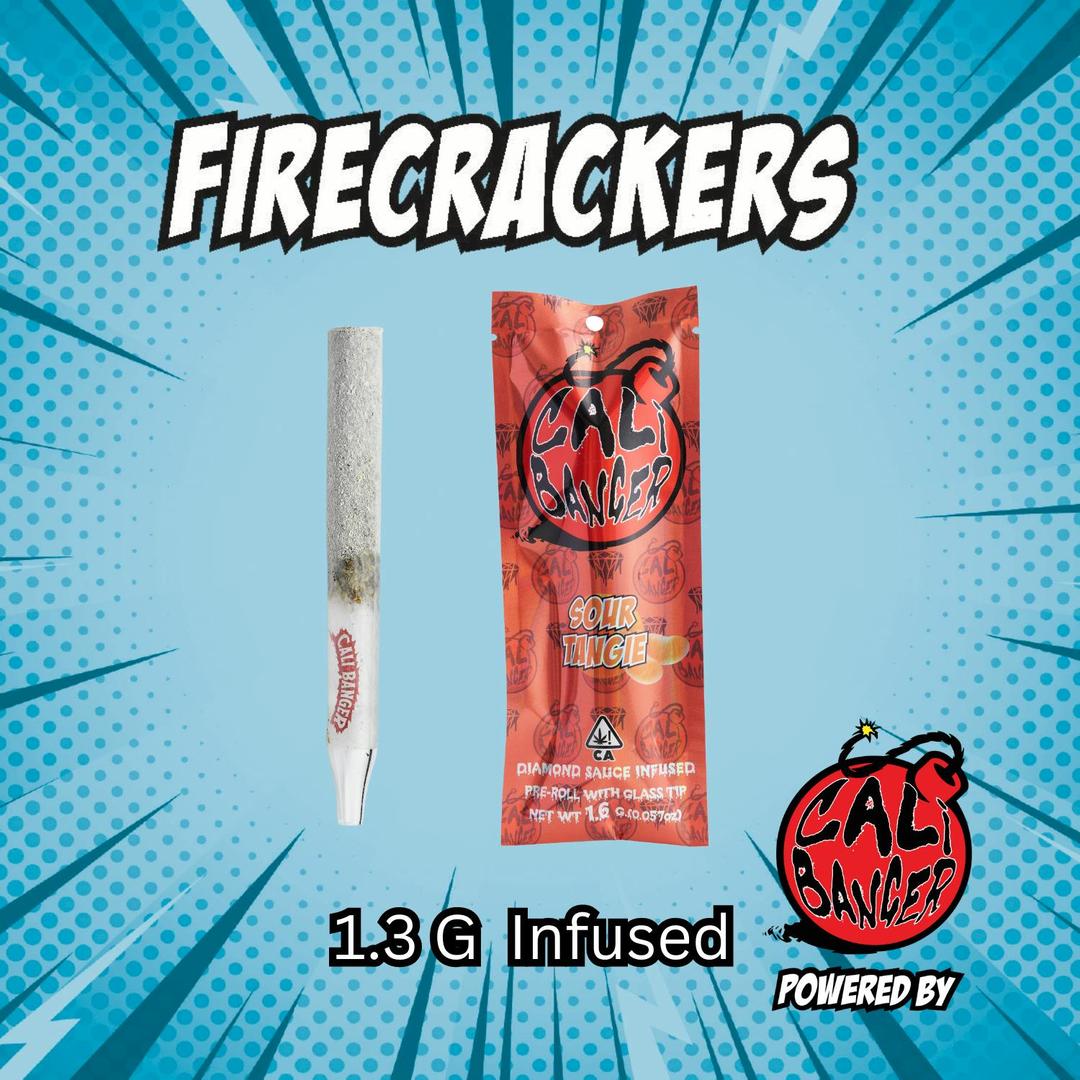 Firecracker by Cali Banger Infused Pre Roll SOUR TANGIE 1.3 Gr