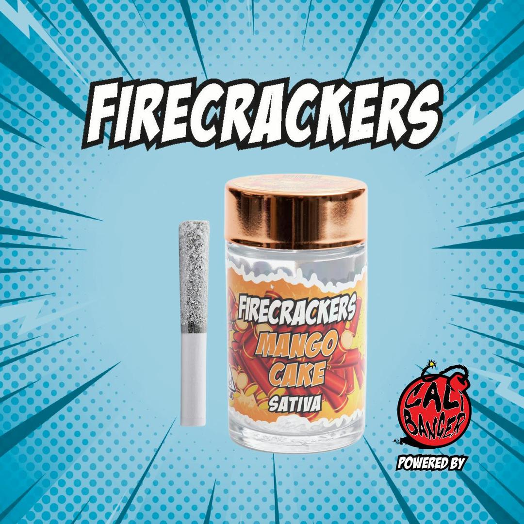Firecracker by Cali Banger Infused Pre Roll MANGO CAKE 5 x 0.6 - 3.0 Gr