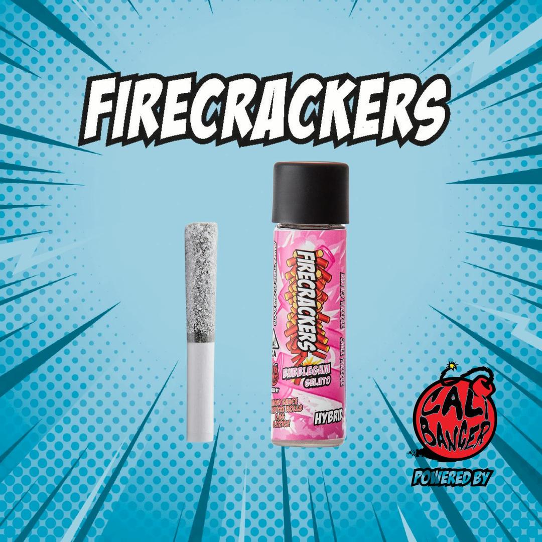 Firecracker by Cali Banger Infused Pre Roll BUBBLEGUM GELATO - 0.6 Gr