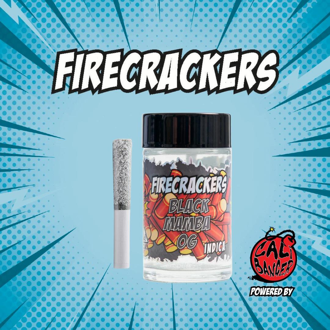 Firecracker by Cali Banger Infused Pre Roll BLACK MAMBA OG 5 X 0.6 - 3.0 Gr