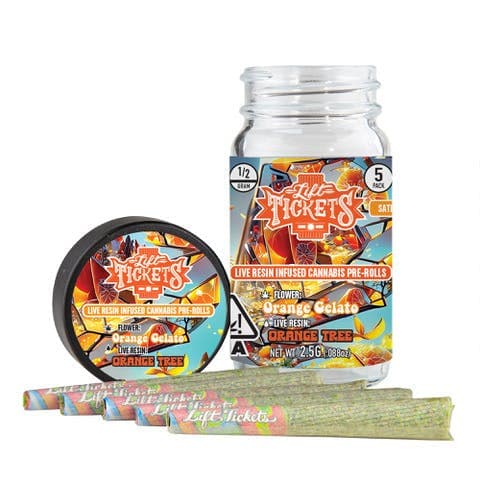 Orange Gelato x Orange Tree - 0.5g Infused Pre Roll Multipack (5)