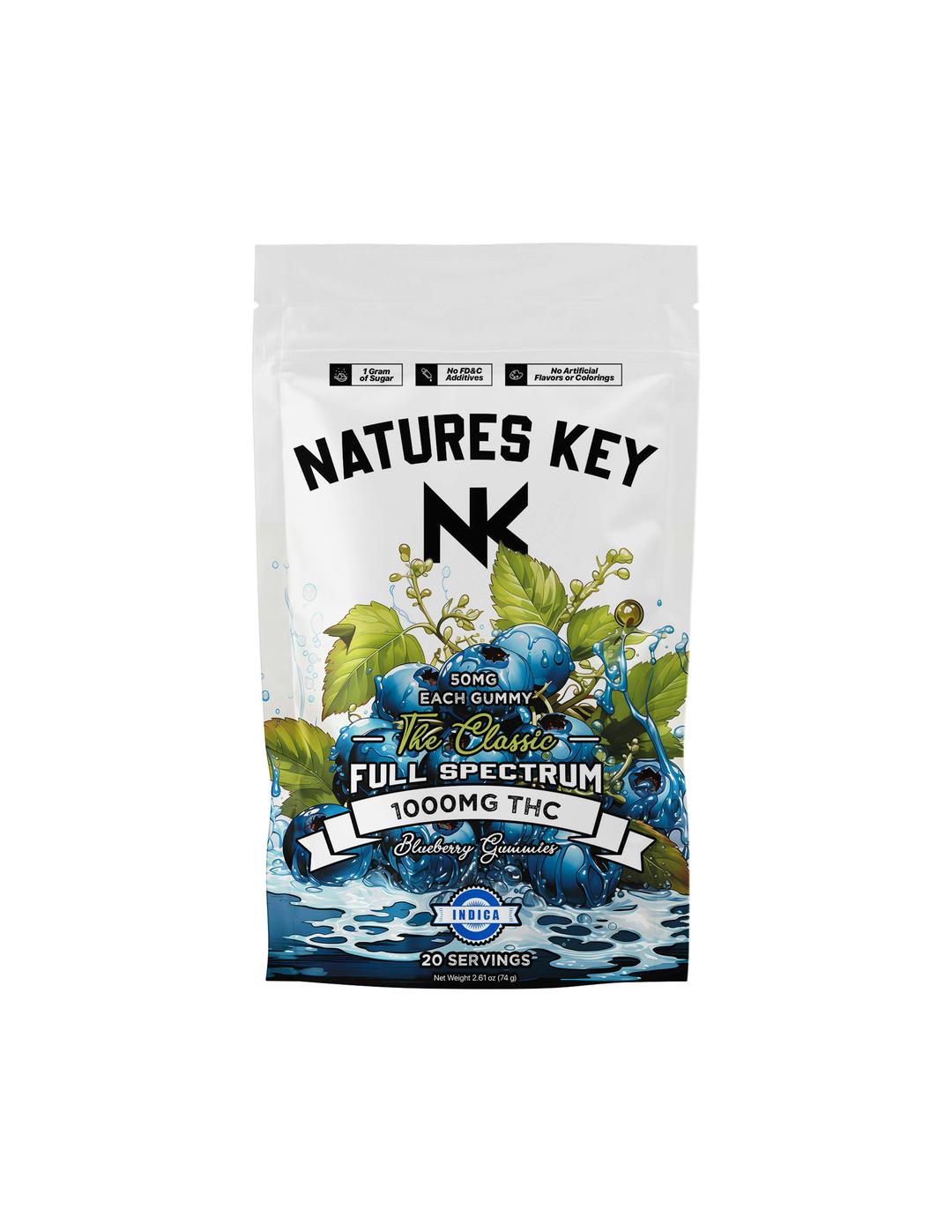 Blueberry | 1000mg | Indica Gummies
