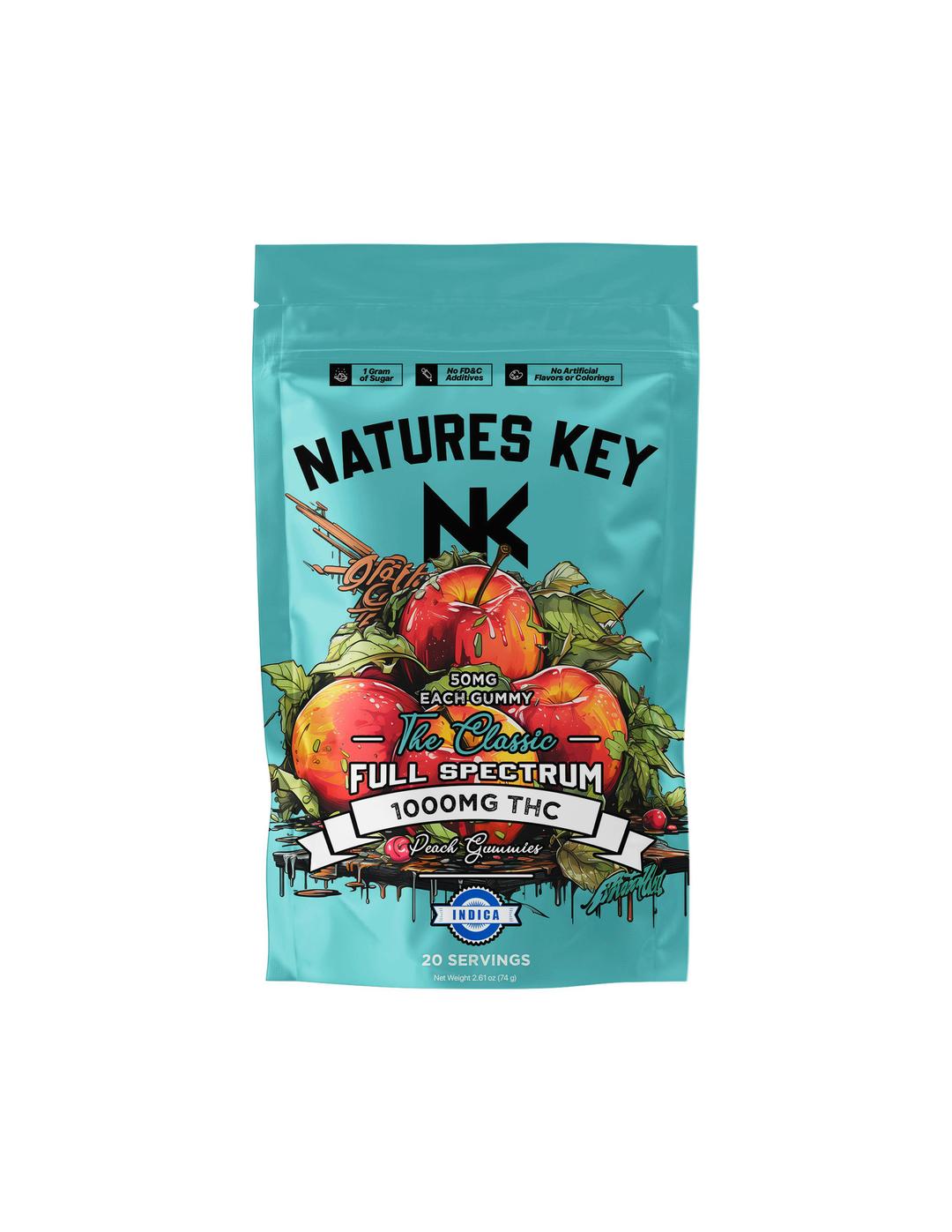 Peach | 1000mg | Indica Gummies