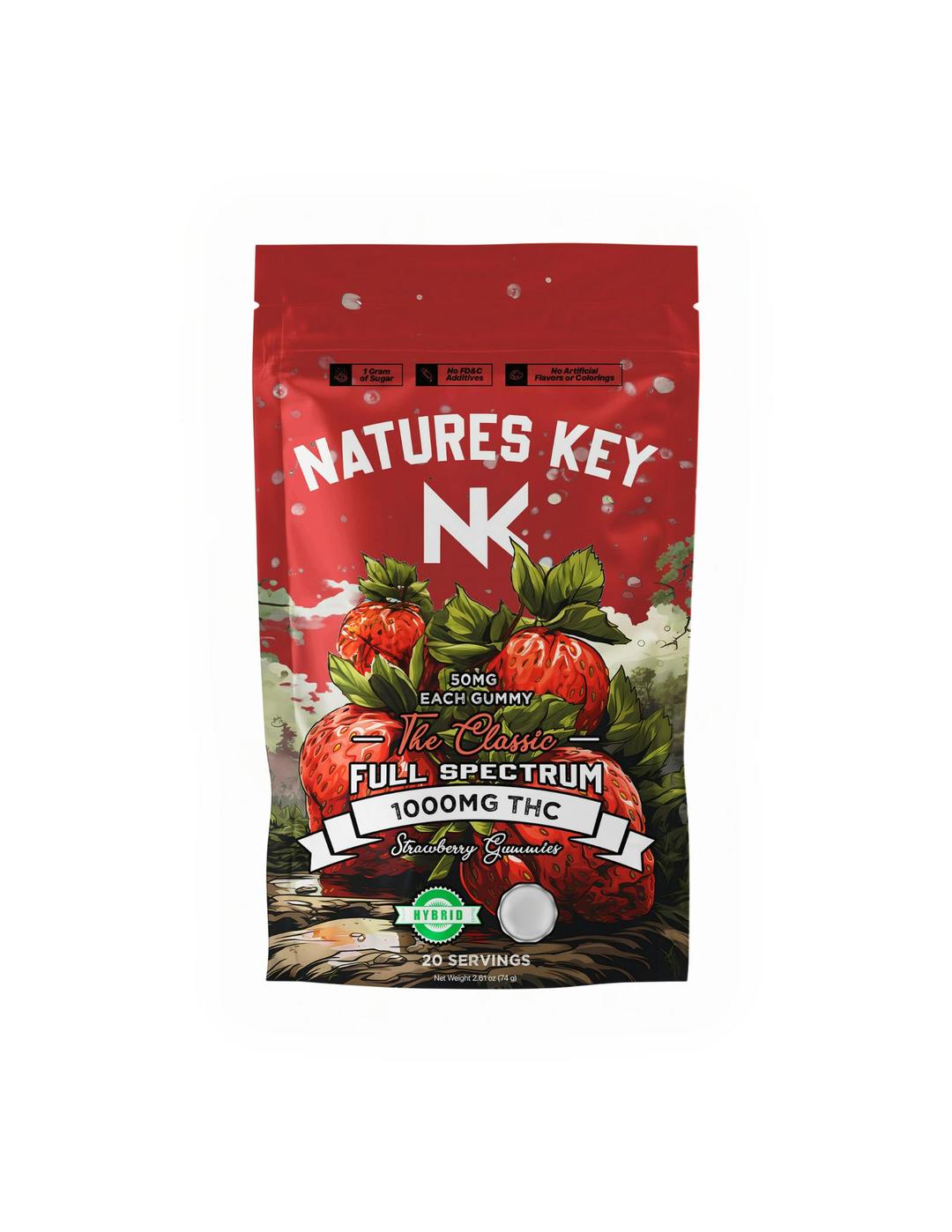 Strawberry | 1000mg | Hybrid gummies