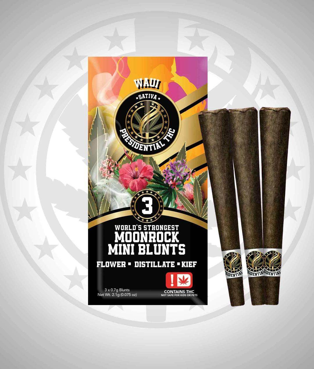 Presidential Pee-Wee Moon Rock Mini Blunts - Waui (2.1g)