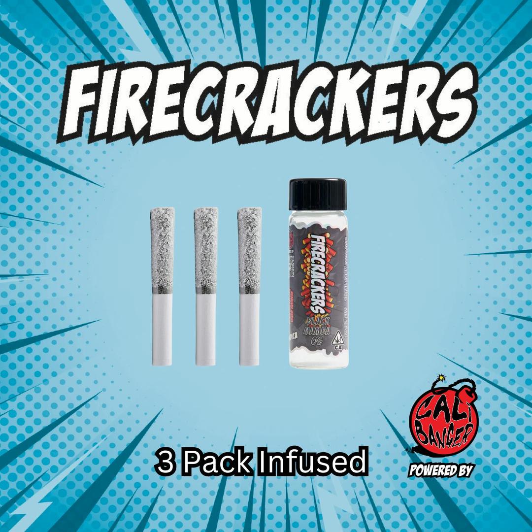 Firecracker by Cali Banger Infused Pre Roll BLACK MAMBA OG 3 X 0.6 - 1.8 Gr