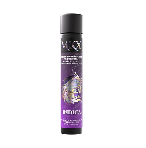 MKX | GMO | Indica | Bubble Hash Infused Preroll | 1G | Rec