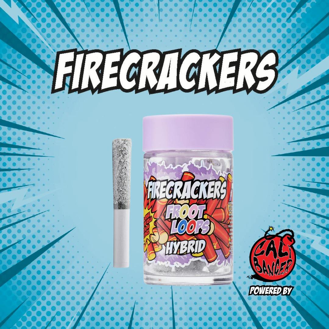 Firecracker by Cali Banger Infused Pre Roll FROOT LOOP 5 x 0.6 - 3.0 Gr