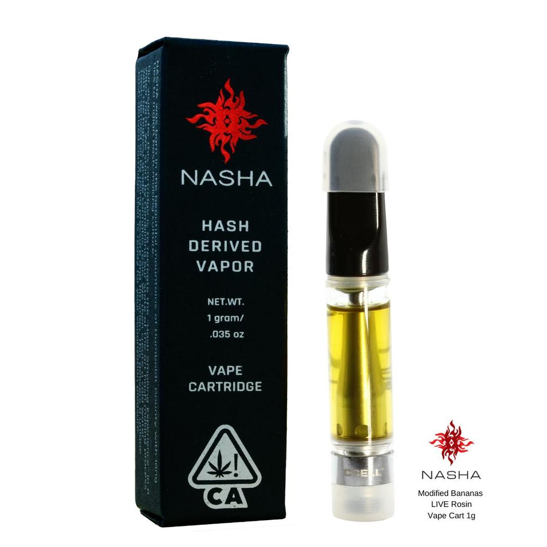 Modified Bananas Live Rosin Vape Cart 1g (Sabertooth)