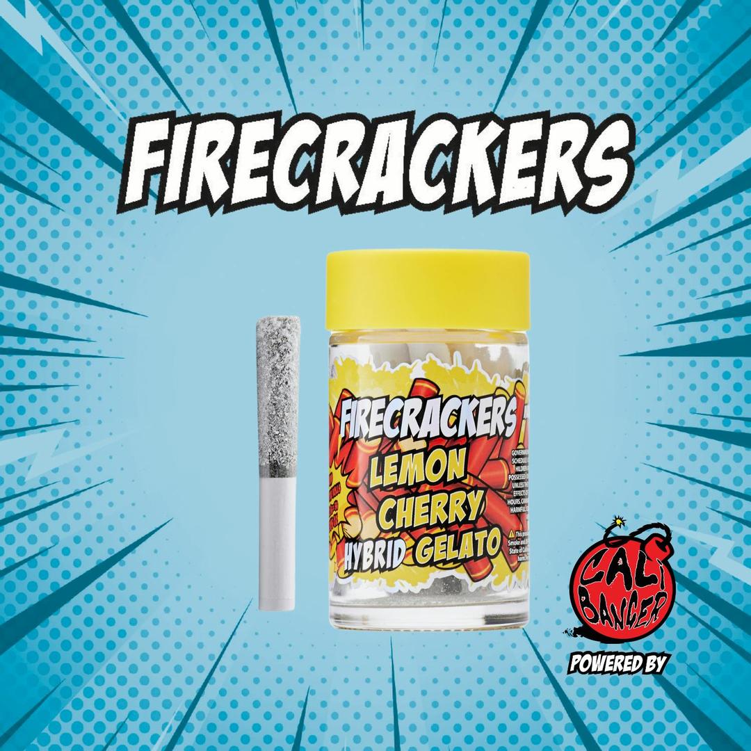 Firecracker by Cali Banger Pre Roll LEMON CHERRY GELATO 5 x 0.6 - 3.0 Gr