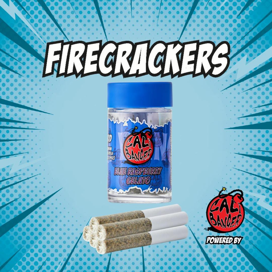 Firecracker by Cali Banger Pre Roll BLUE RASPBERRY GELATO 5 x 0.6 - 3.0 Gr
