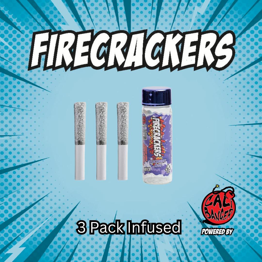 Firecracker by Cali Banger Pre Roll BLACKBERRY KUSH 3 x 0.6 - 1.8 Gr