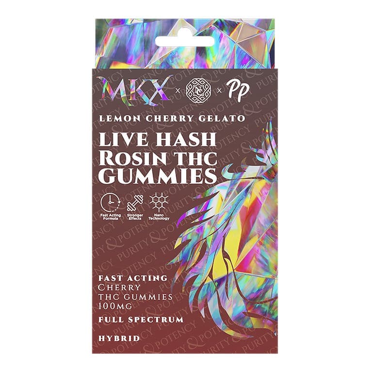 MKX x North Coast x Pressure Pack Sour Lemon Gelato Live Hash Rosin Gummies