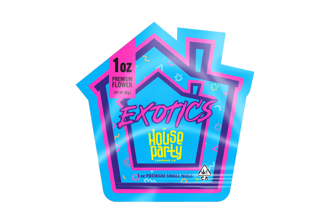 HOUSE PARTY EXOTICS - FLOWER - 28G - LITTLES - HYBRID - GELATO MINTZ