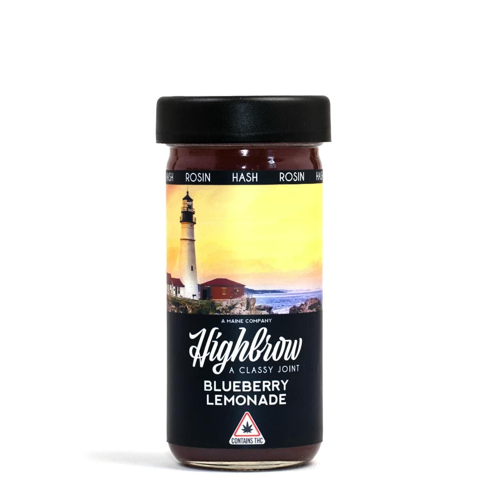 Highbrow Hash Rosin Blueberry Lemonade Drink 100mg - Adult Use