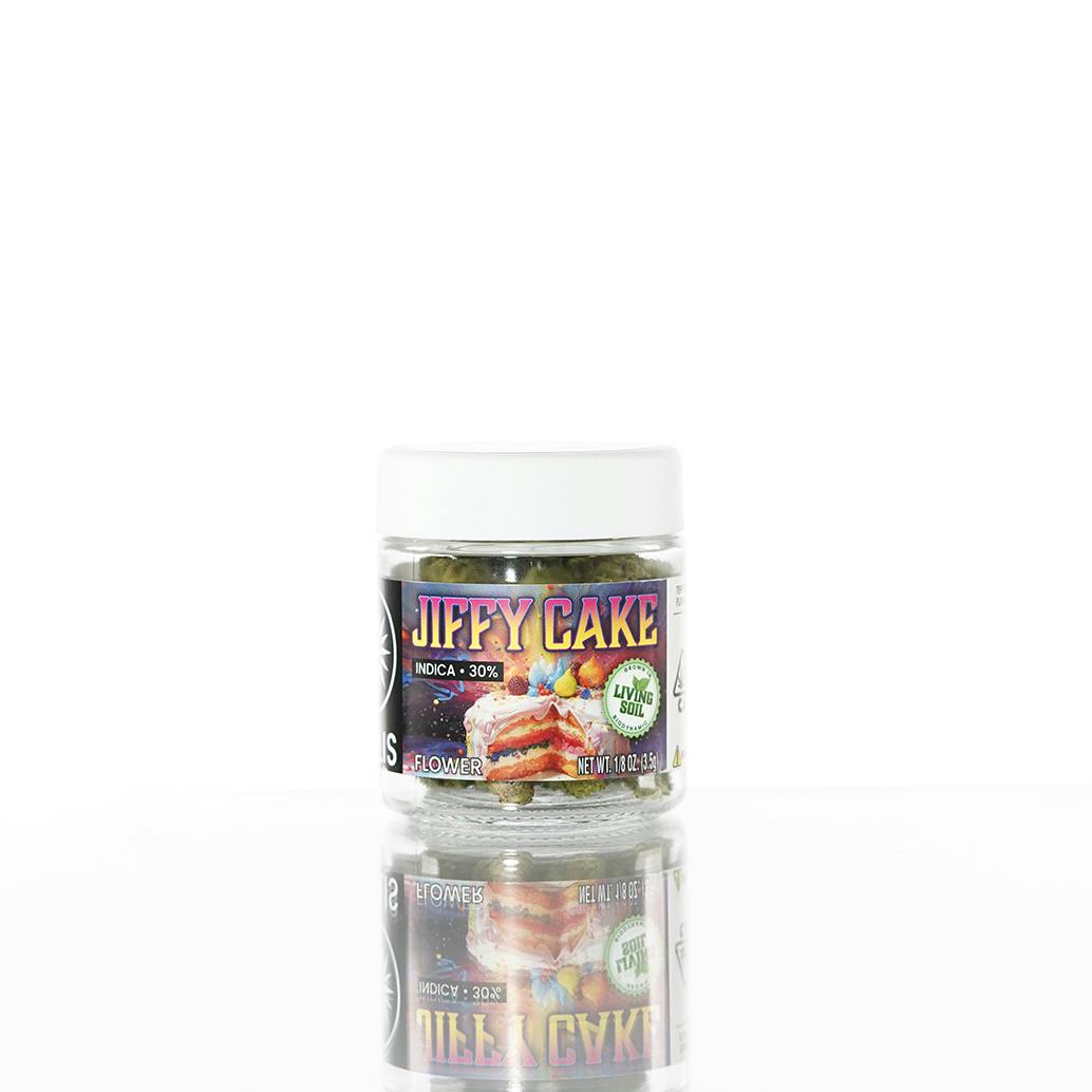 Jiffy Cake | Jarred Flower (3.5g) | Indica