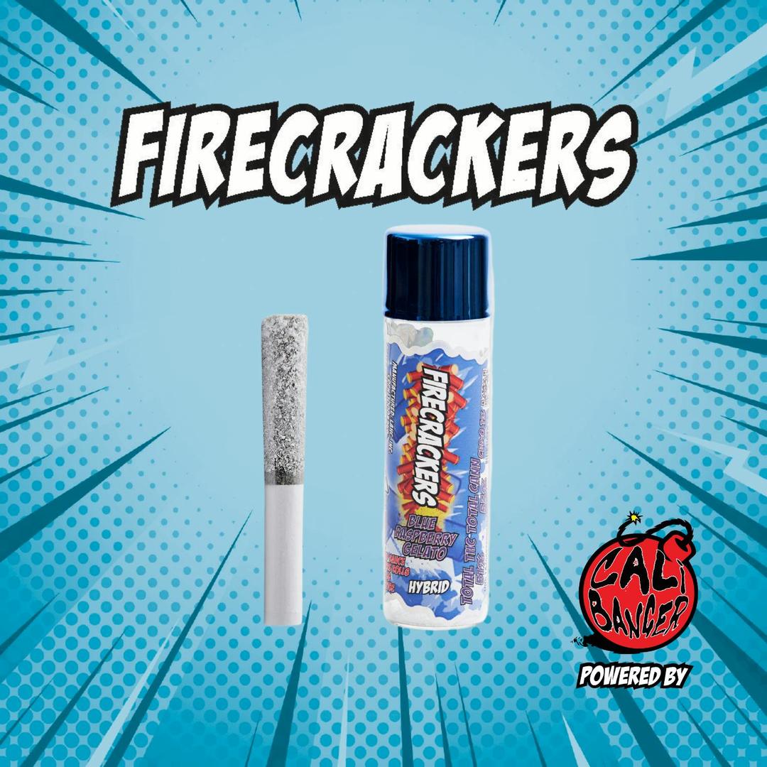 Firecracker by Cali Banger Infused Pre Roll BLUE RASPBERRY GELATO - 0.6 G
