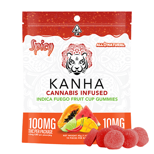 KANHA | Limited Edition | Fuego Fruit Cup | Indica | 100mg THC | 10-pack