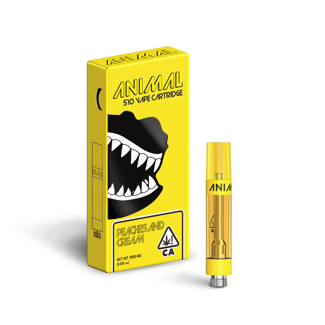 ANIMAL - 1G ANIMAL - 1G HIGHLY POTENT 510 VAPE CART - PEACHES AND CREAM