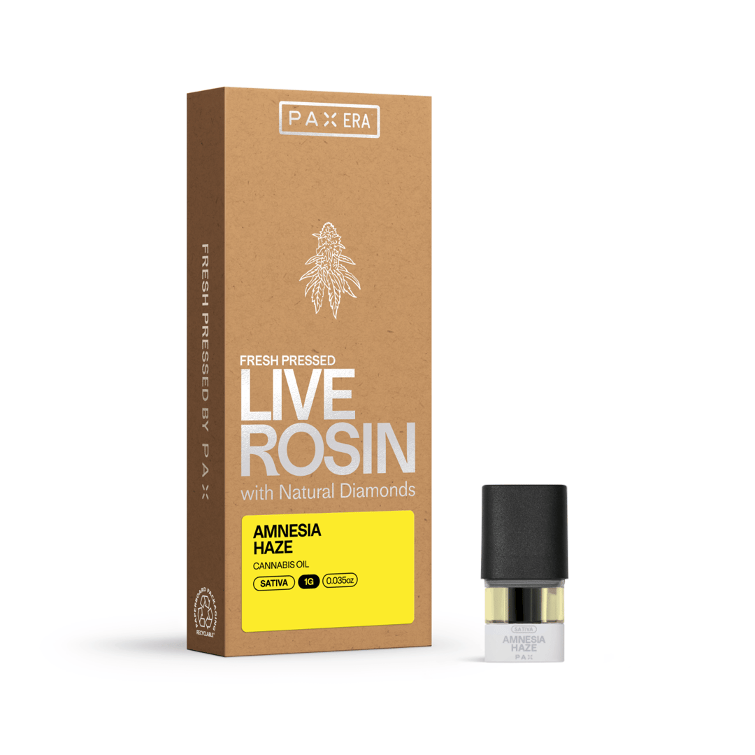 PAX Live Rosin - Amnesia Haze - 1g Pod