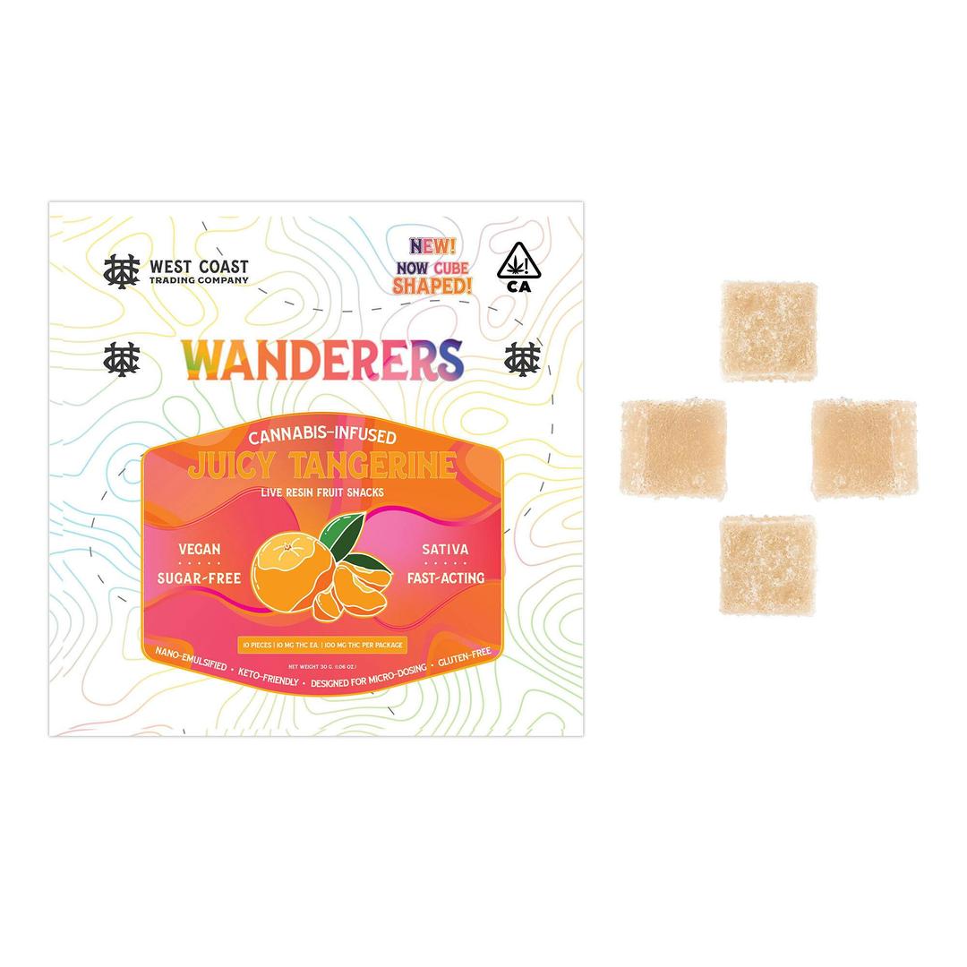 Wanderers Sugar-Free Vegan Gummies | Juicy Tangerine | 10ct