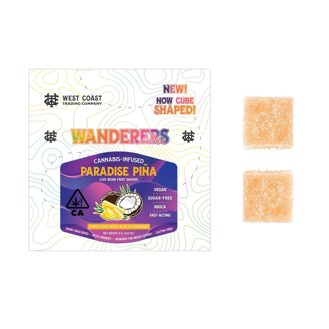 Wanderers Sugar-Free Vegan Gummies | Paradise Pina | 2ct