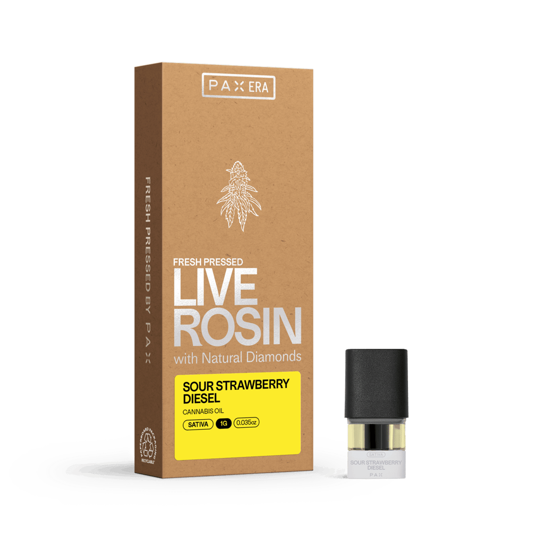 PAX Live Rosin - Sour Strawberry Diesel - 1g Pod