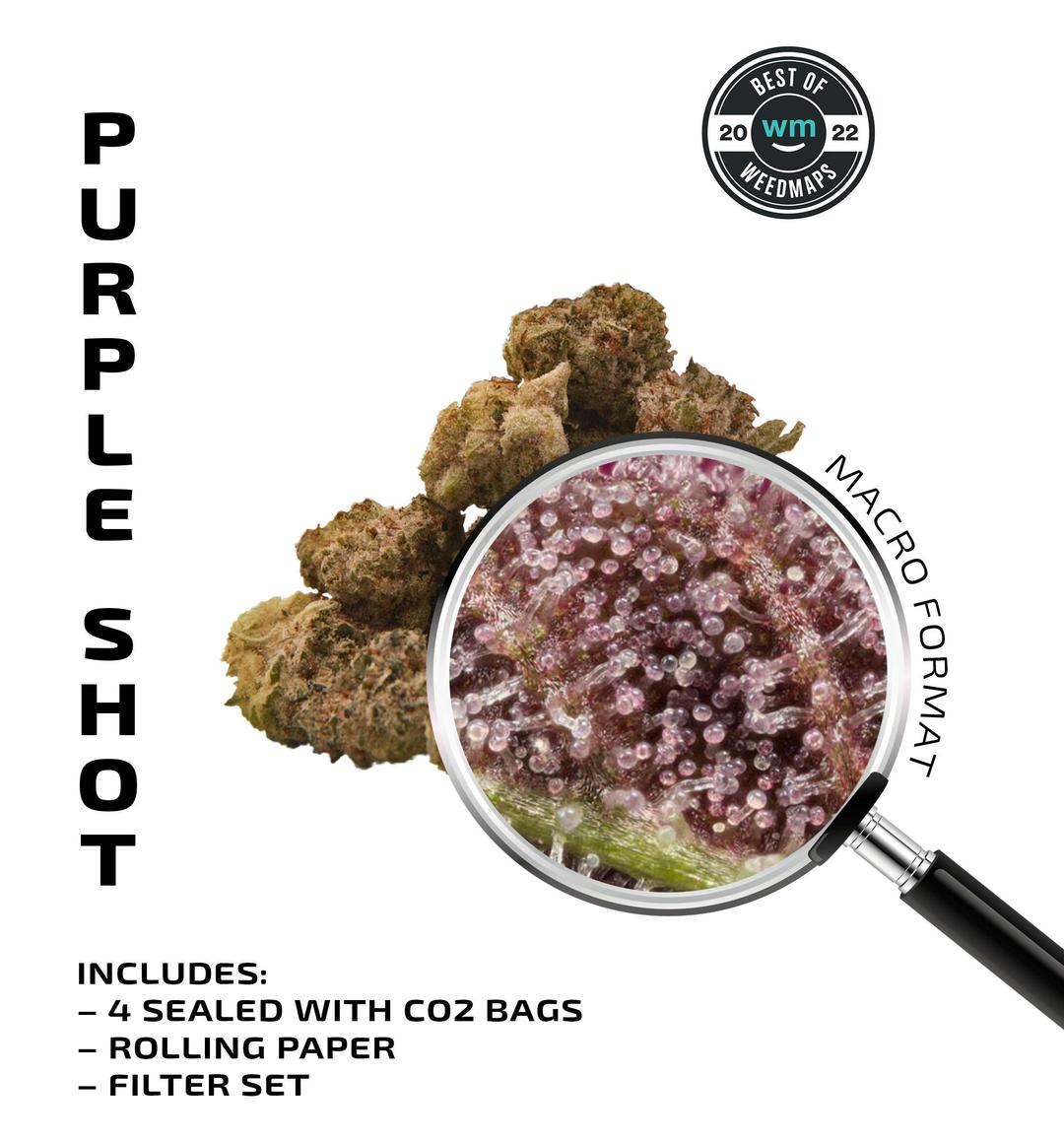 PURPLE SHOT (Indica) — 14g Premium Flower