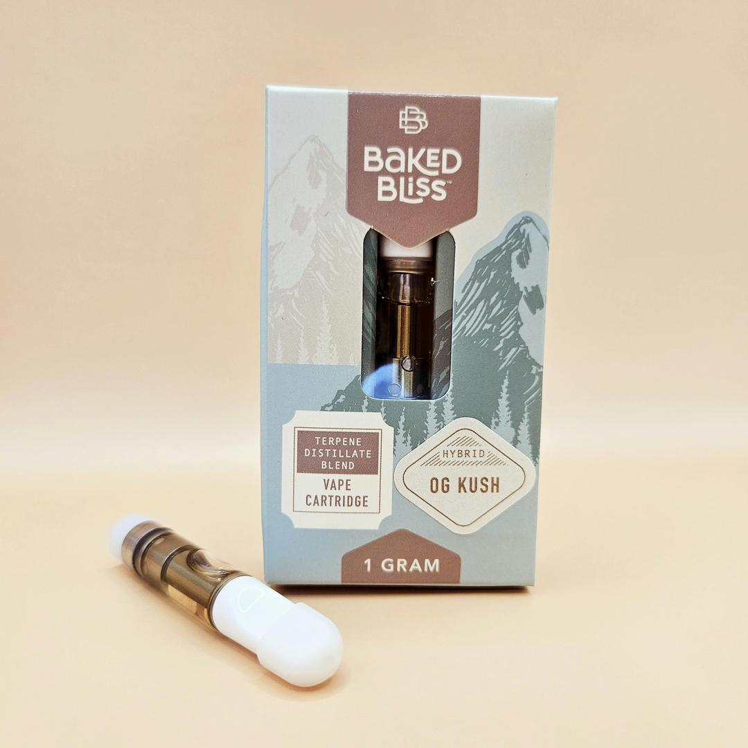 Baked Bliss 1g OG Kush Distillate Cartridge