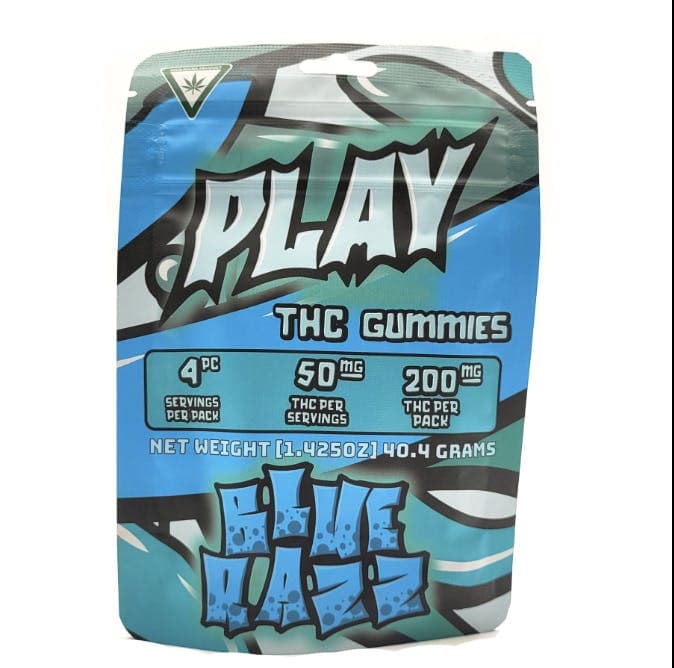 Play | Blue Razz | 200mg | Gummies