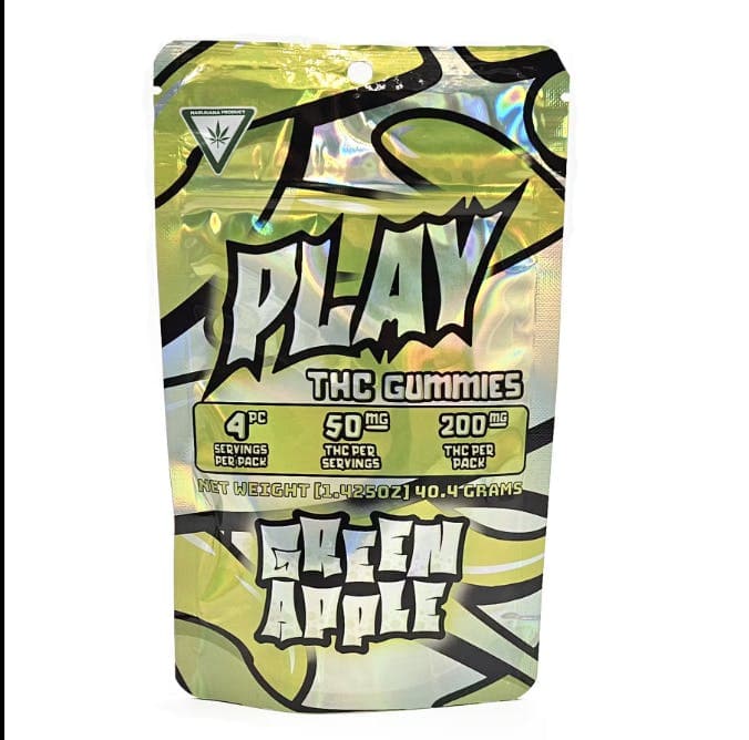 Play | Green Apple | 200mg | Gummies