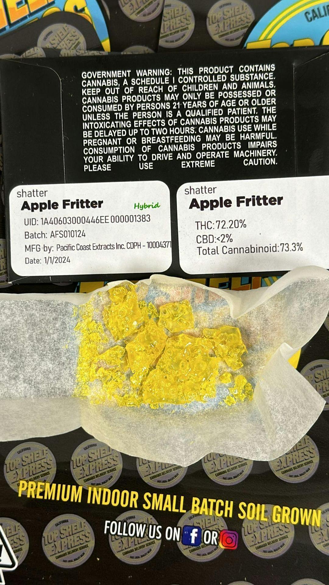Apple Fritter Shatter (1g) **NEW LOWER PRICE 20g or 6/$100*