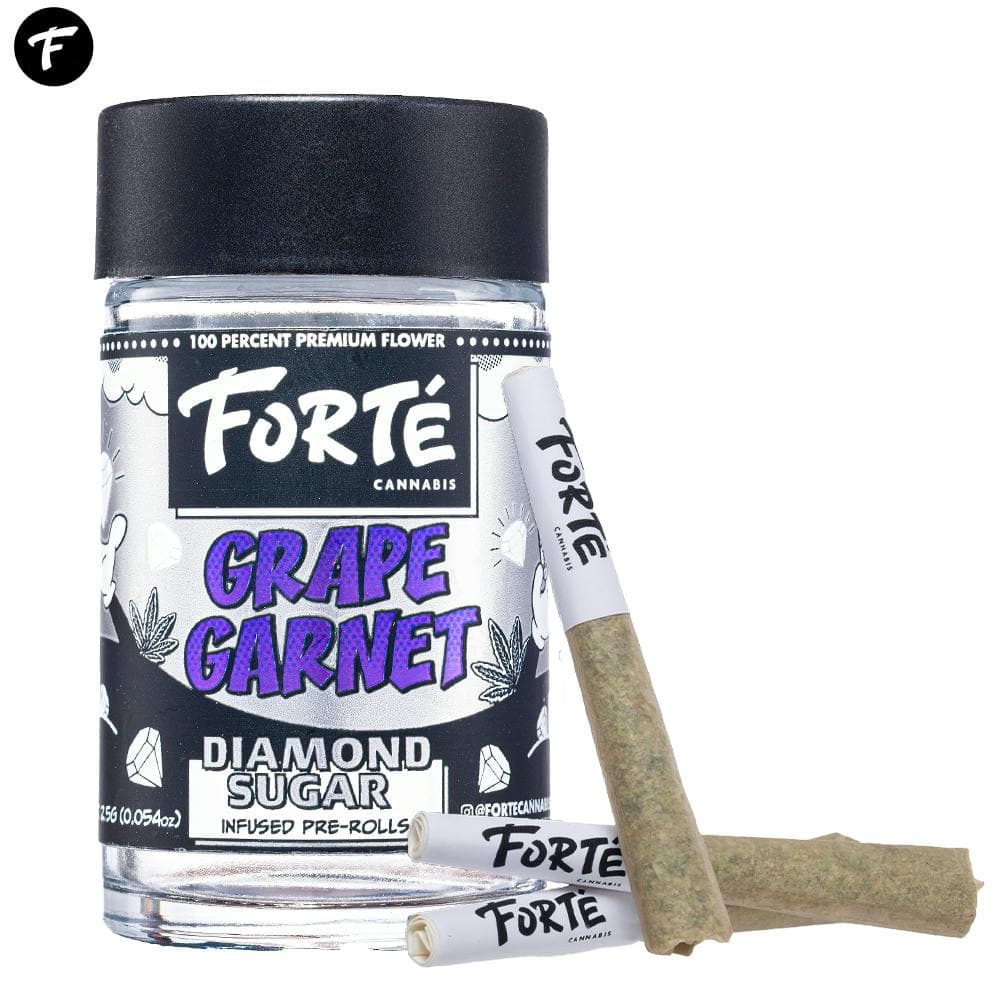 Grape Garnet Diamond Sugar Infused Pre-Rolls [5pk]