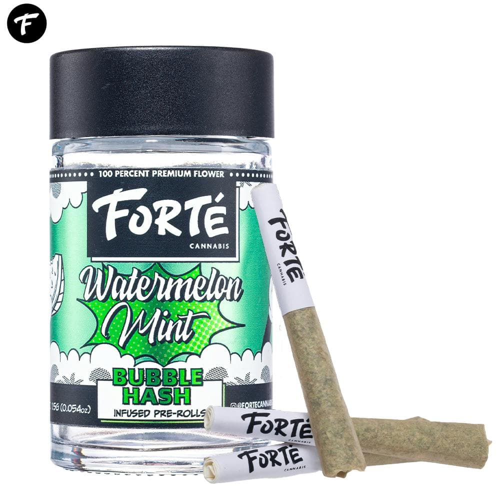 Watermelon Mint Bubble Hash Infused Pre-Rolls (3 Pack)