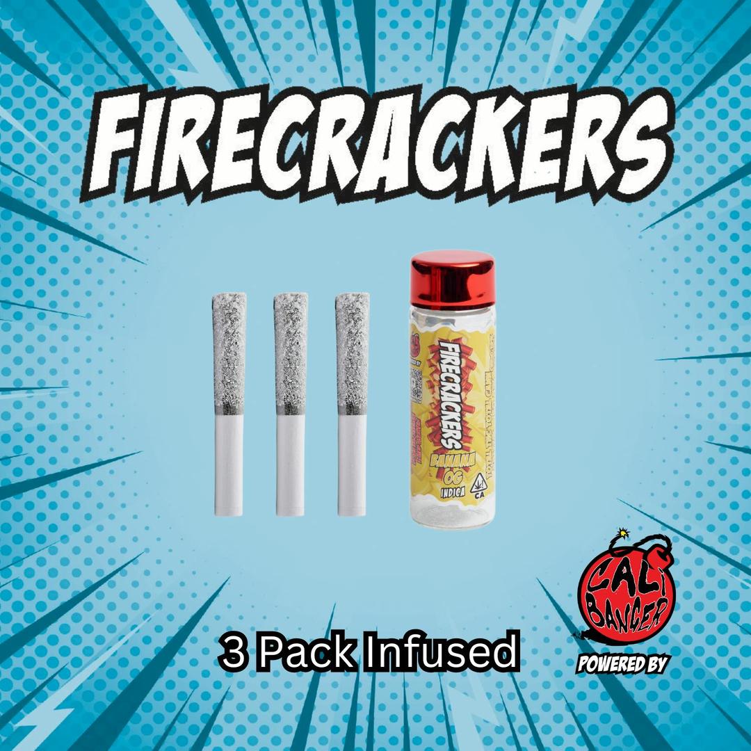 Firecracker by Cali Banger Infused Pre Roll BANANA OG 3 x 0.6 - 1.8 Gr